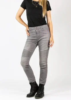 Betty Biker Jeans Light Grey