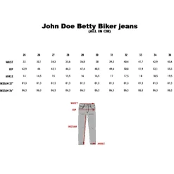 Betty Biker Jeans Light Grey