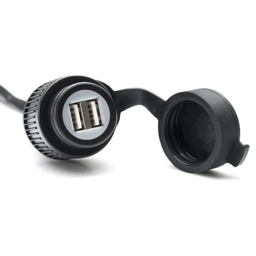 Double USB Charging Socket with Cable Harness