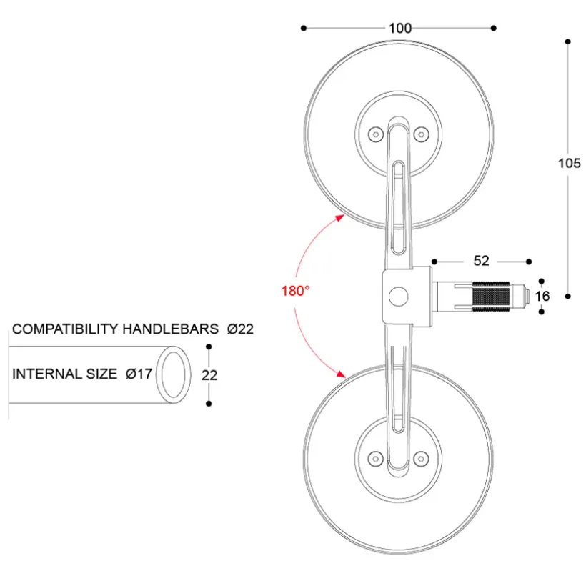 Skin-S Bar End B-Lux