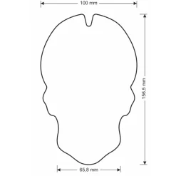 Tank Pad Gold Skull
