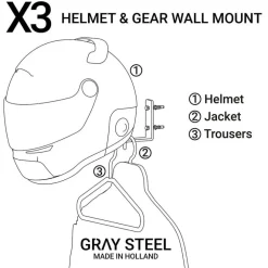 X3 Helmet & Gear Wall Mount